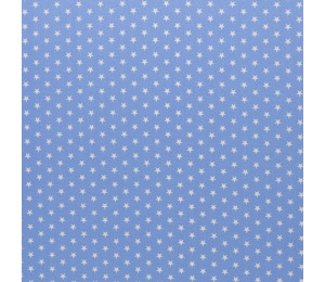 REST 87cm Baumwolle - Sternchen 1cm hellblau